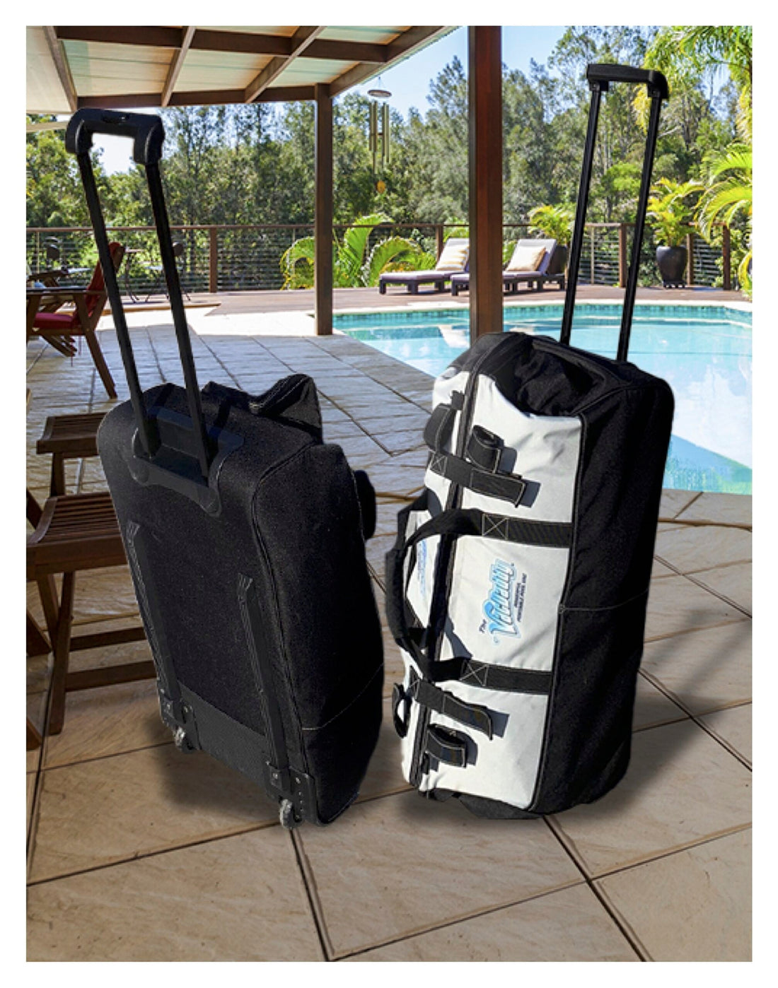 For Our Partners: The Pro Bundle with VacDaddy, V2W® (Vacuum to Waste) Kit, Shallow Water Adapter, 28" Aluminum Adapter Pole, Carry Bag, Gunite Vac Head (with Rigid Handle), and Remote On/Off Switch
