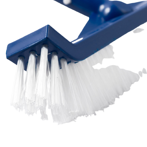 Brustec curved-end nylon pool brush head for vinyl, fiberglass and above-ground pool walls