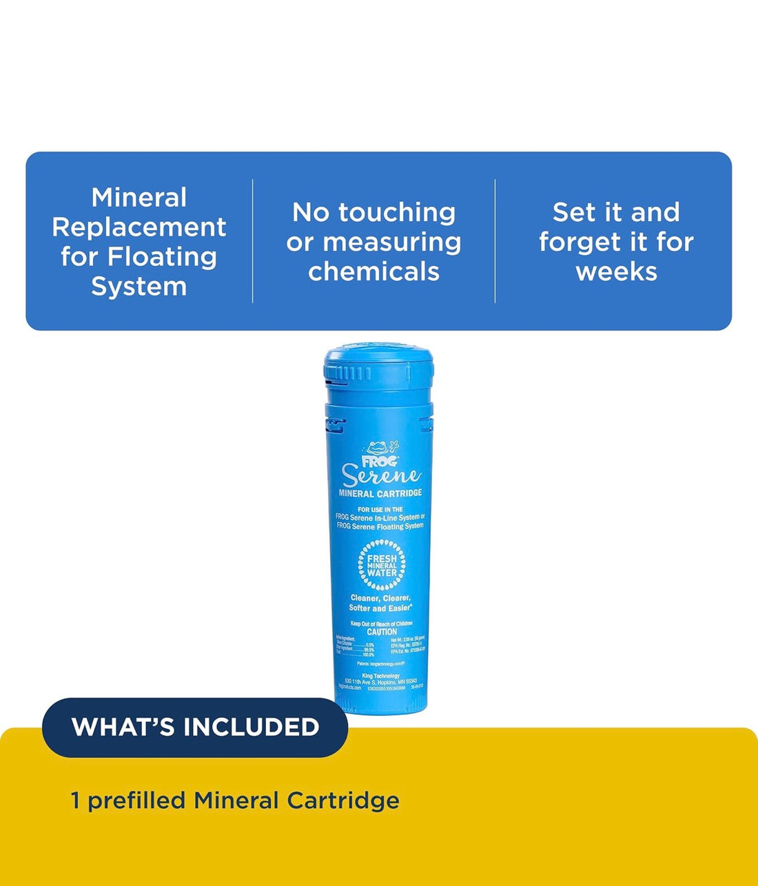 Spa Frog Serene Mineral Cartridge for Hot Tubs (01-14-3812)