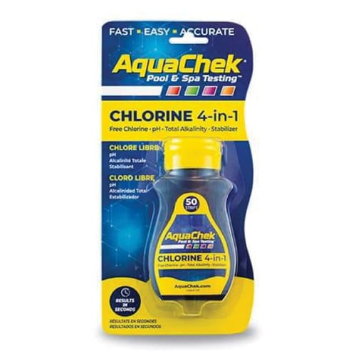 AquaChek Yellow 4-in-1 chlorine pool test strips, 50 count, part 511242A