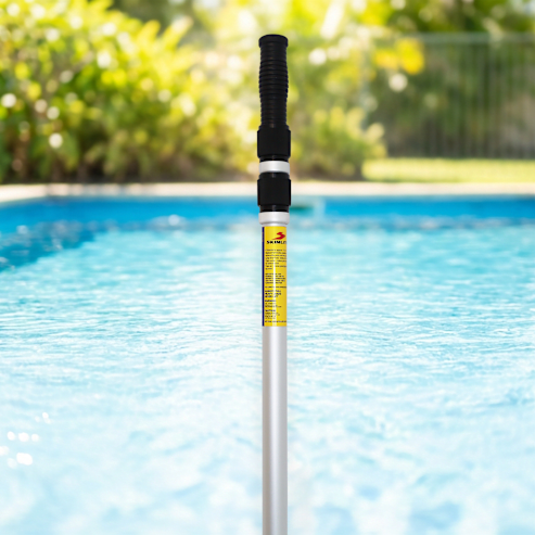 Skimlite Dually 3-piece dual-lock telescopic pool pole, 6 to 18 feet, model 9018